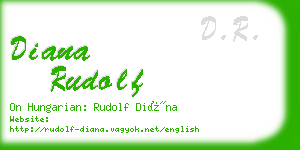 diana rudolf business card